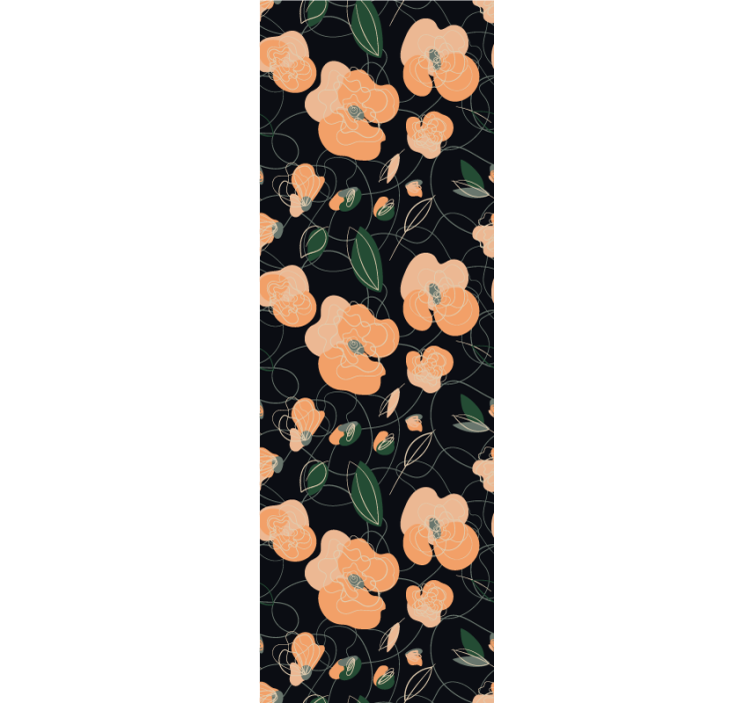 Tapete za zid Cvijeće botanički uzorak cvijeta - TenStickers