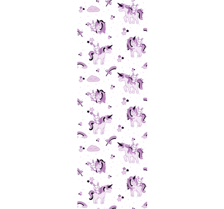 Tapete za dječju sobu scena fantazije jednoroga - TenStickers