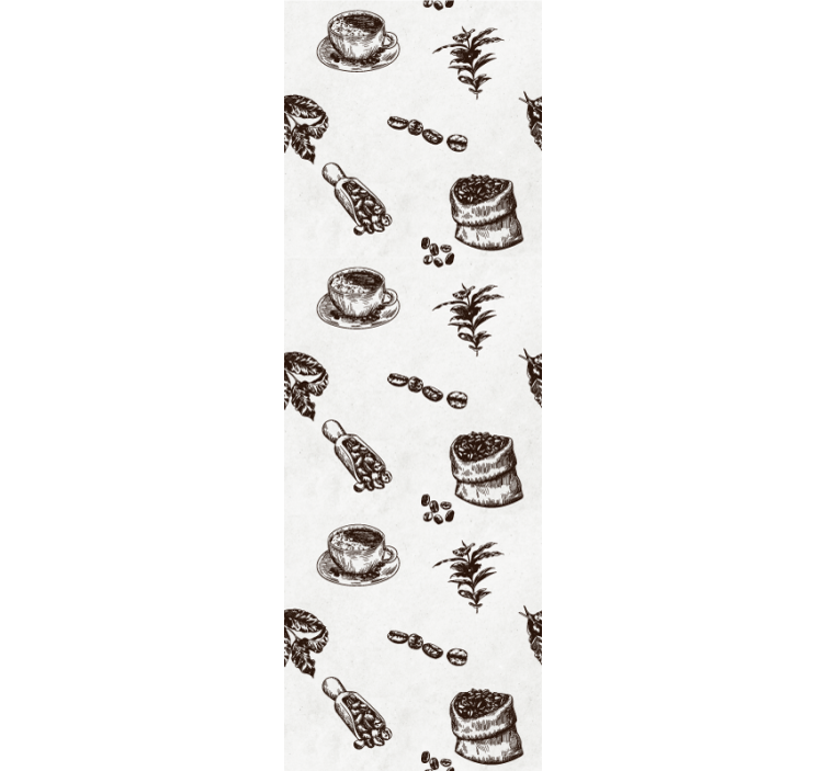 Tapete za zid Umjetnost kofeinski motivi - TenStickers