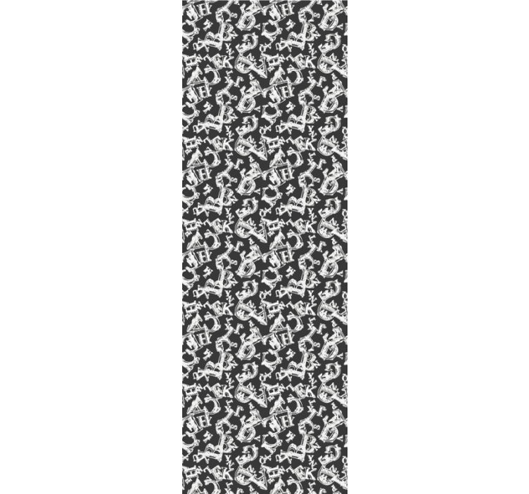 Ukrasne tapete kićeno sidro ponavlja - TenStickers