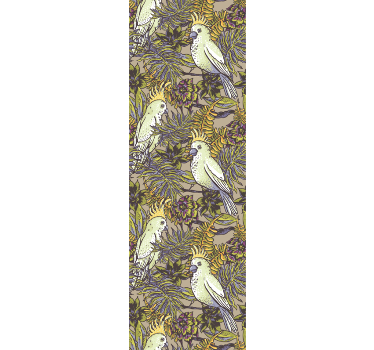 Tapete za zid  životinjske uzorci tropskih ptica - TenStickers