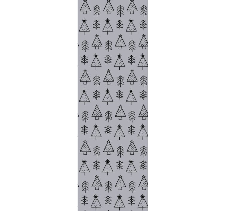 Jednobojno božićno drvce božićna tapeta - TenStickers