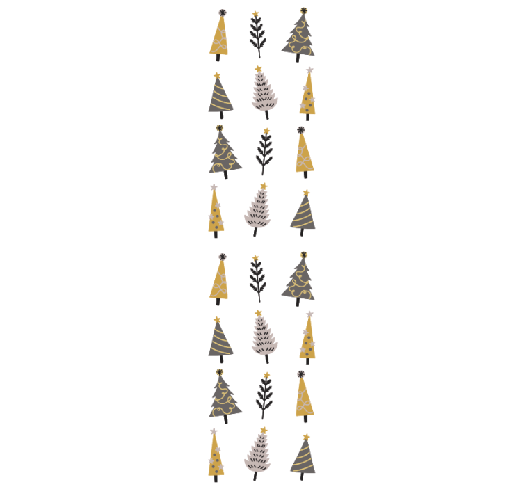 Tapete za zid božić uzorak blagdanskog drvca - TenStickers