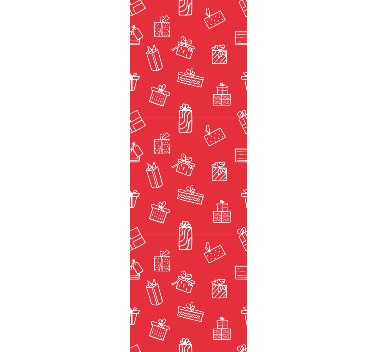 Tapete za zid božić motiv uzorka poklona - TenStickers