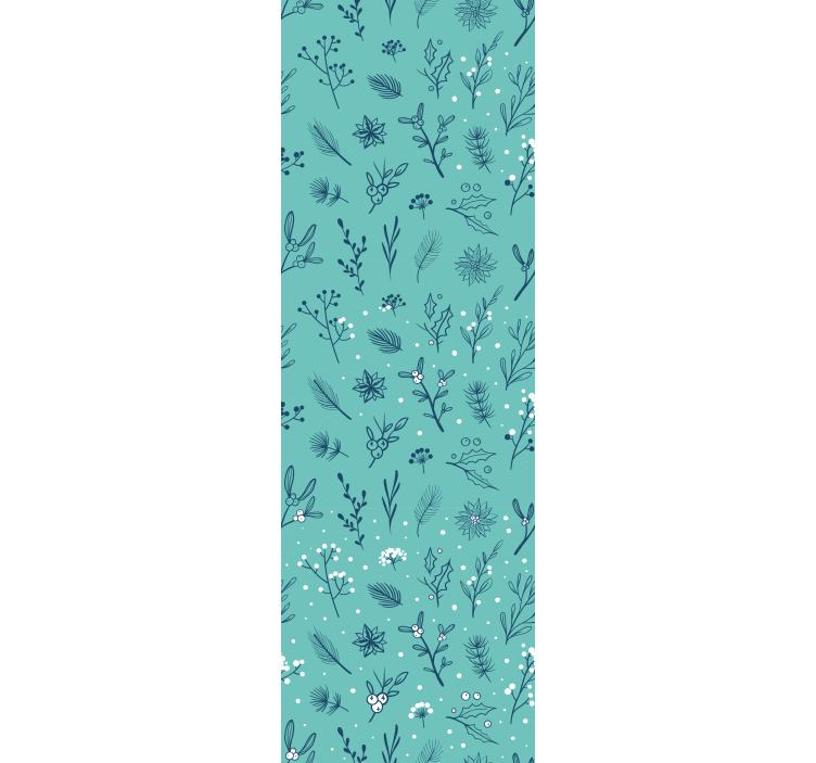 Tapete za zid božić svečani botanički - TenStickers