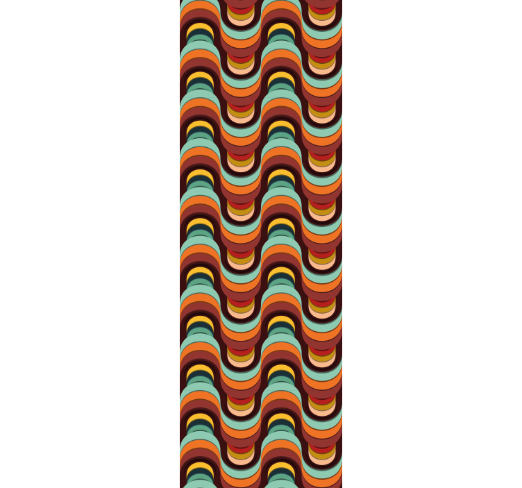 šarene retro uzorke klasične tapete - TenStickers