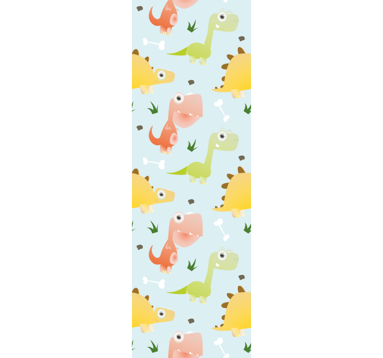 Tapete za zid Dinosaura razigrani uzorci dinosaura - TenStickers