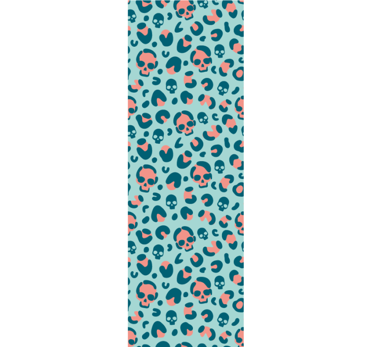 Tapete za zid Noć vještica uzorak lubanje - TenStickers