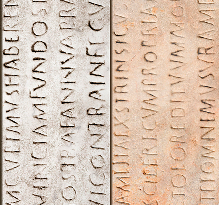 Tapete za zid Utiskivanje slova teksturirani reljef slova - TenStickers