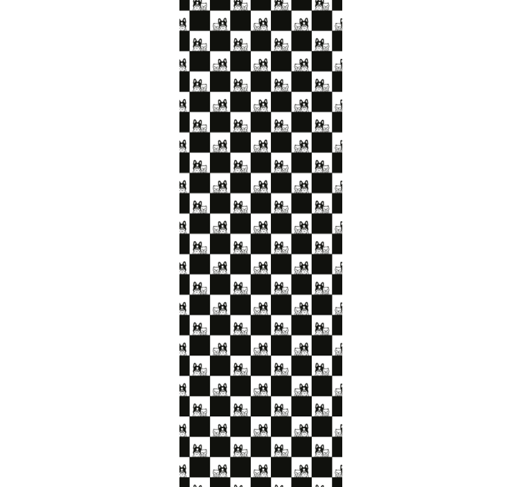 Tapete za zid Mačke karirani mačji motiv - TenStickers