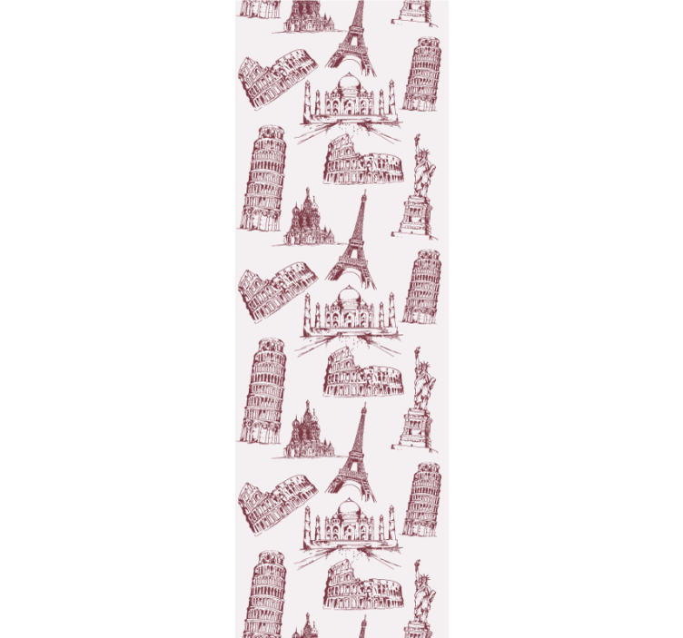 Tapete za zid grada i zemlje ikonični spomenici - TenStickers