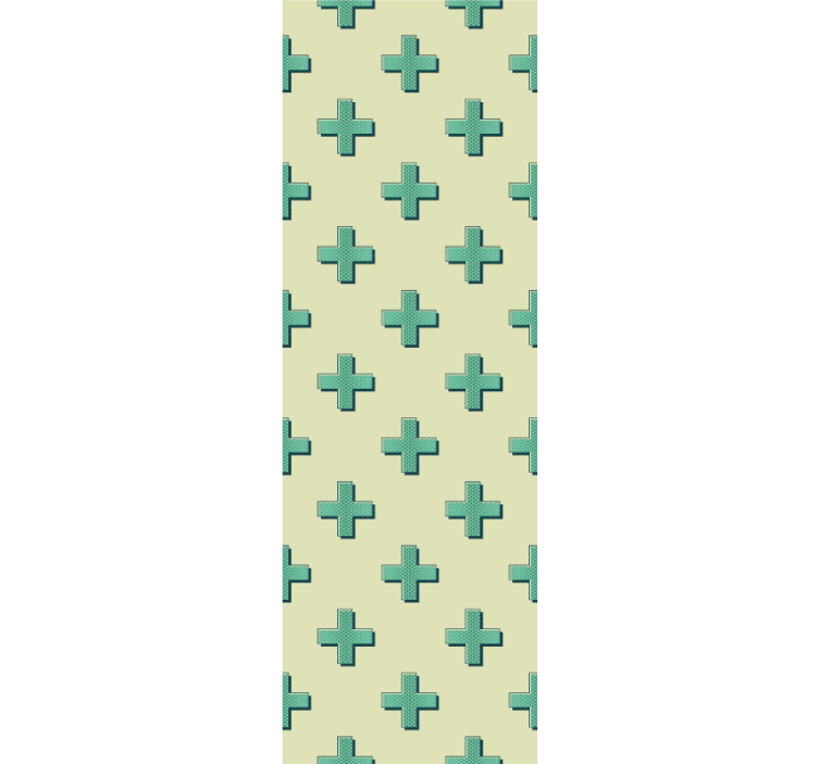 Tapete za zid Geometrijski geometrijski križni uzorak - TenStickers