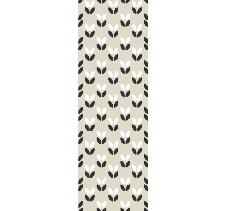 Tapete za zid Geometrijski simetrični uzorak lišća - TenStickers