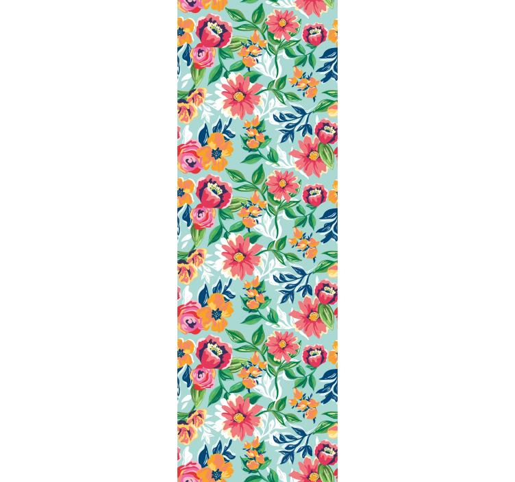 Tapete za zid Cvijeće dizajn cvjetnog vrta - TenStickers