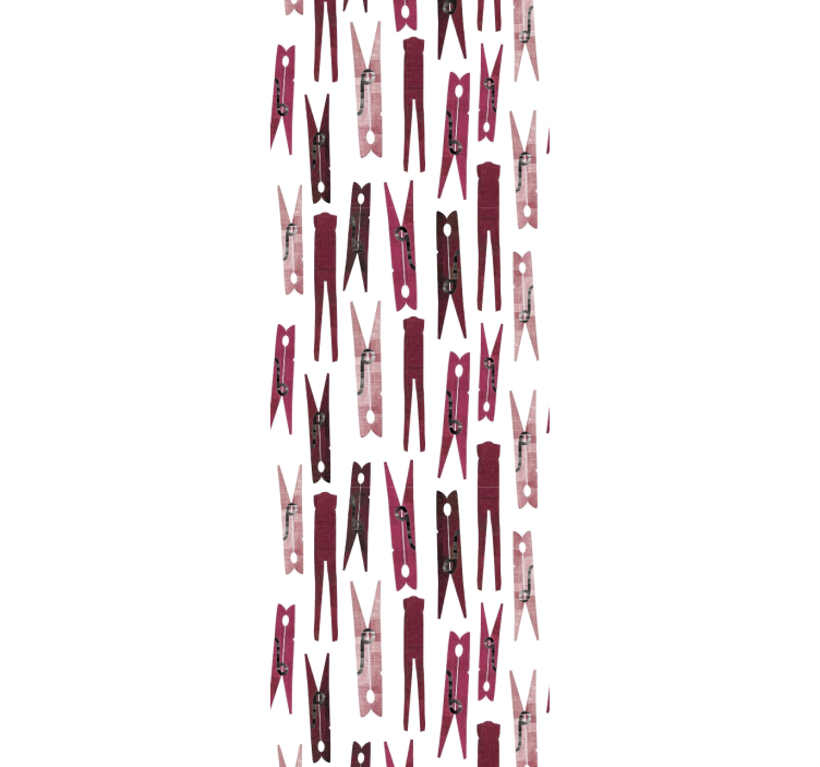 Isječke za pranje rublja uzorak kupaonske tapete - TenStickers