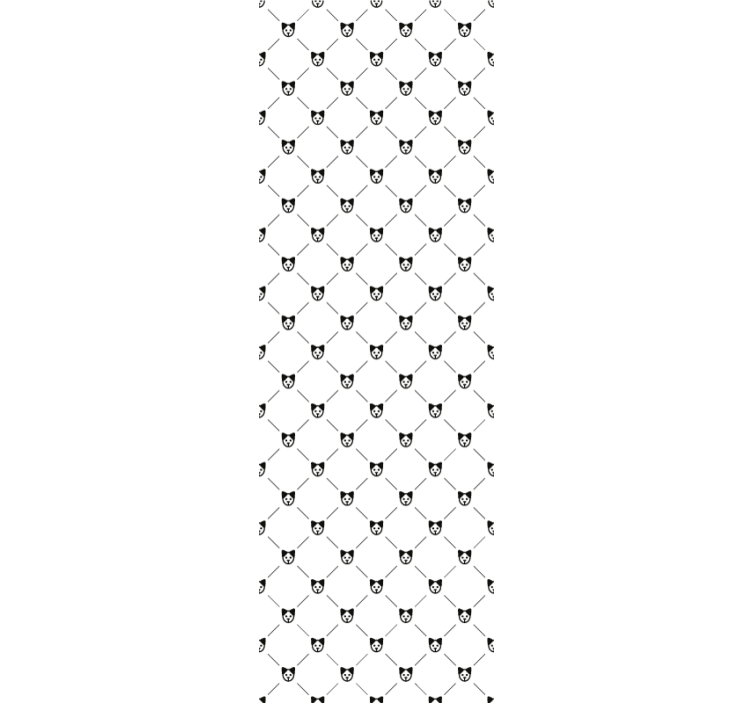 Tapete za zid Mačke uzorak siluete mačke - TenStickers