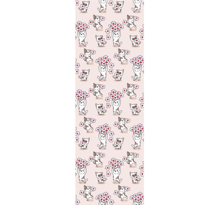 Tapete za zid Mačke razigrani mačji uzorak - TenStickers