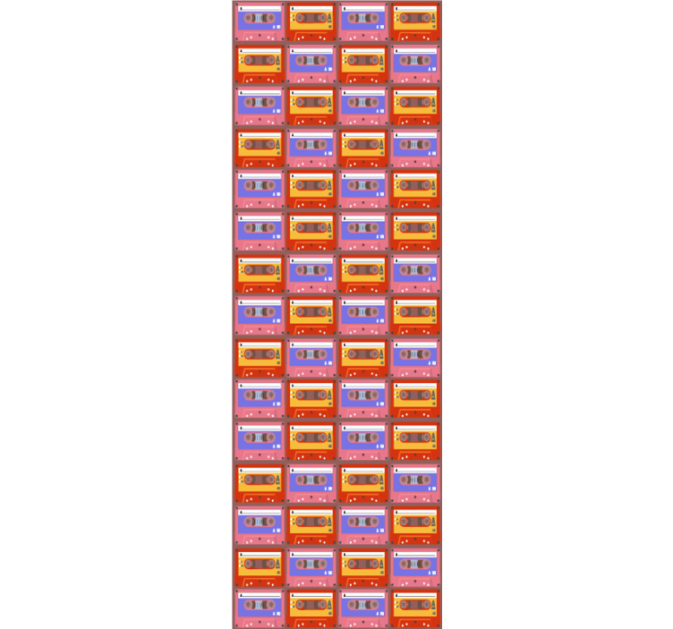 Tapete za zid Umjetnost retro kazeta niz - TenStickers