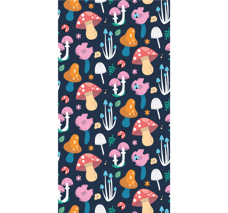 Moderne tapete za dnevni boravak nautičke gljive - TenStickers