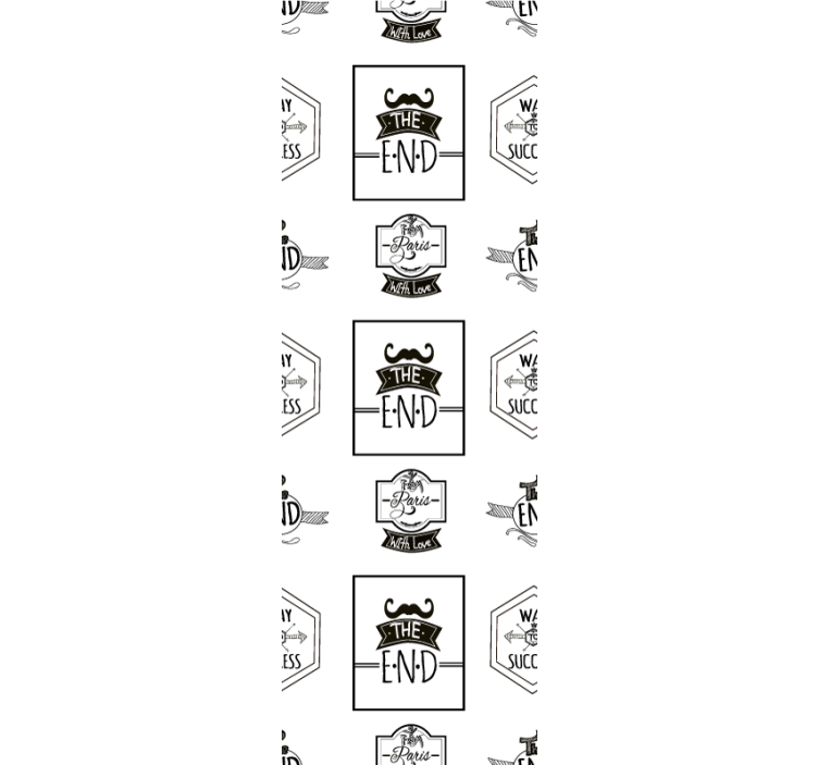Tapete za zid Utiskivanje slova motivacijske fraze - TenStickers