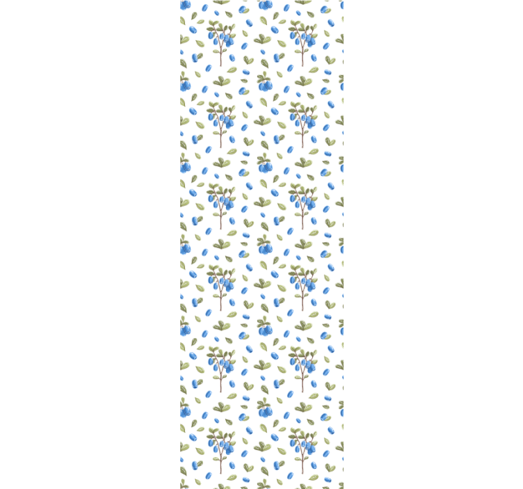 Tapete za zid Cvijeće borovnica botanička - TenStickers