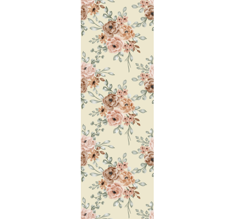 Romantična velika uljana slika ruža cvijet pozadina - TenStickers