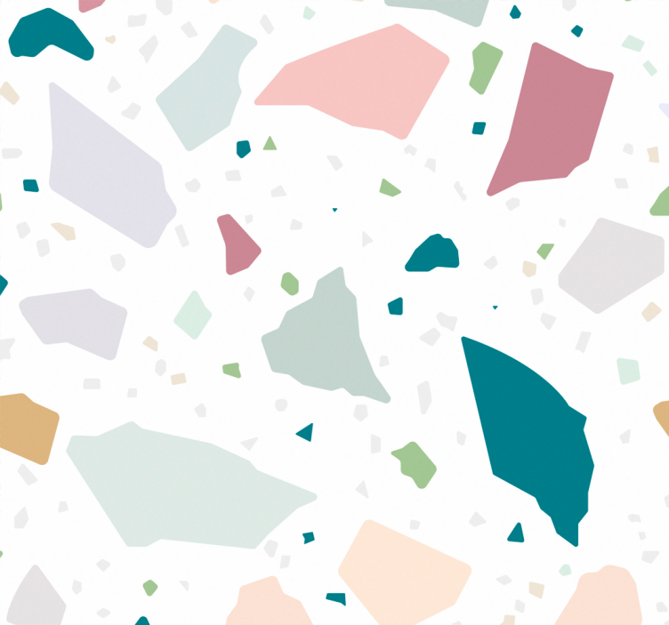 Tapete za kuhinju šareni geometrijski teraco - TenStickers