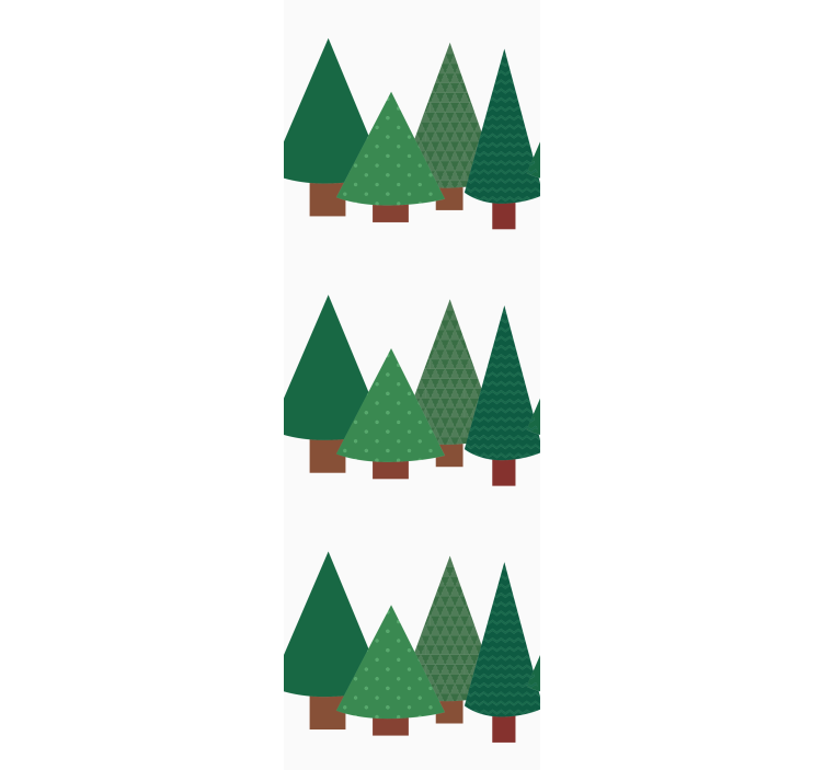 Tapete za zid božić zimzelene borove češere - TenStickers