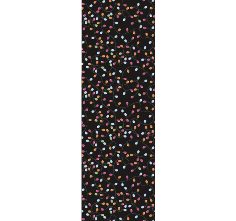 Sretna svjetla božićni ukrasi pozadina - TenStickers