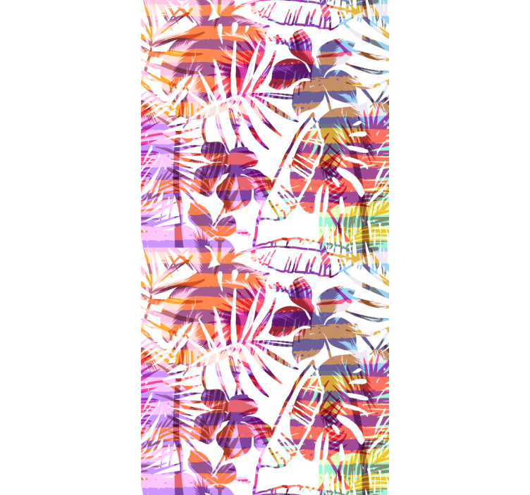 Tapete za zid Cvijeće živih cvjetnih uzoraka - TenStickers