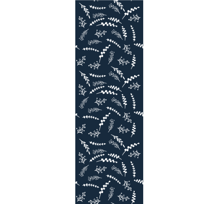 Tapete za zid Lišće nježni plavi uzorak - TenStickers