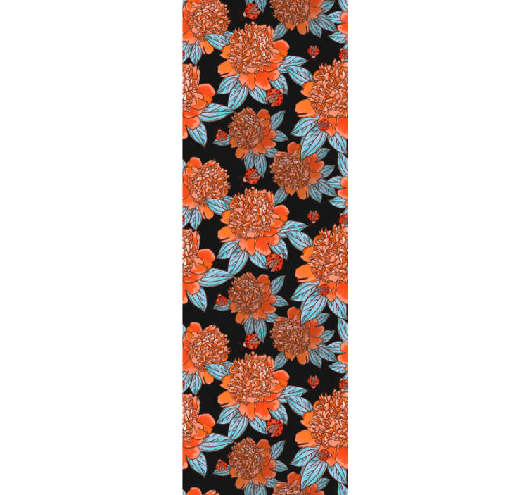 Tapete za zid Cvijeće živahni šareni dizajn - TenStickers