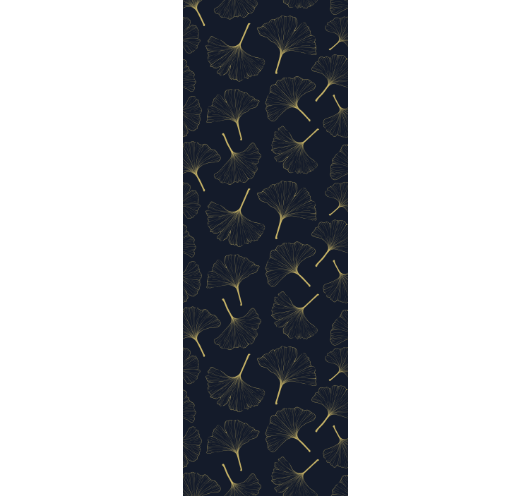 Moderna pozadina sa 3d zlatnim listovima ginka - TenStickers