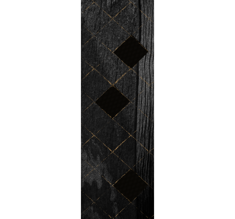 Tapete za zid pločice crni elegantni uzorak - TenStickers