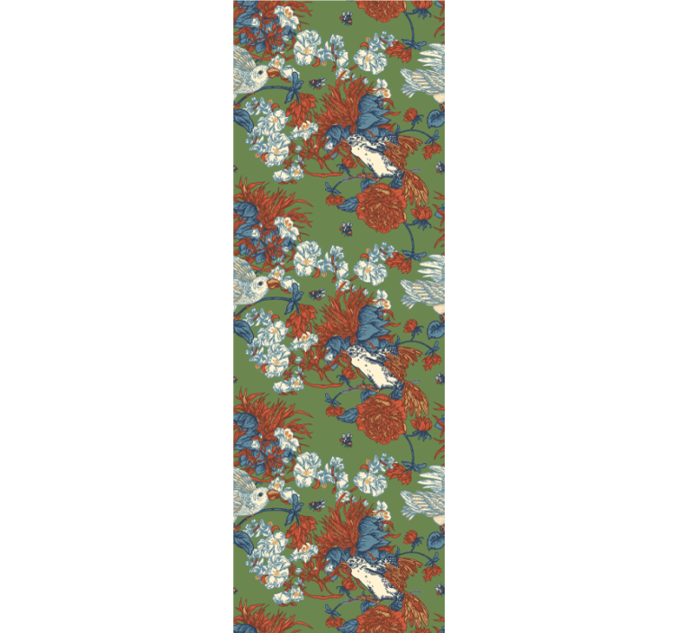 Tapete za zid Cvijeće ptice među cvjetovima - TenStickers