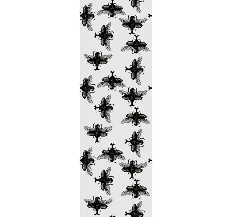 Tapete za zid  životinjske uzorak crnog kukca - TenStickers