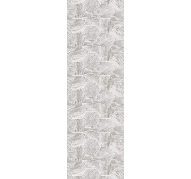 Sivi mramorni heksagonalni uzorak mramorne tapete - TenStickers