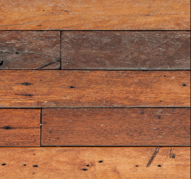 Zidne tapete za spavaću sobu naglasak od drvene ploče - TenStickers