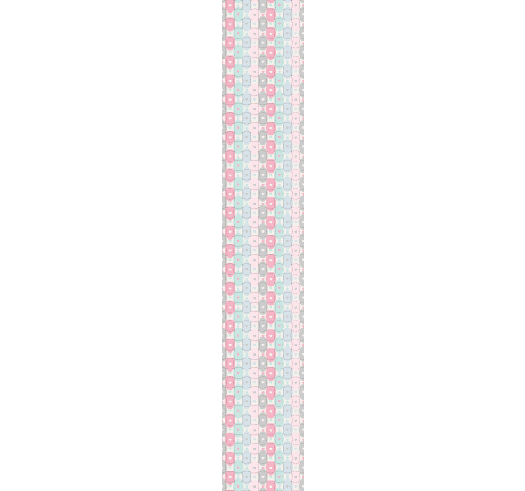 Patchwork tapeta s teksturom srca - TenStickers