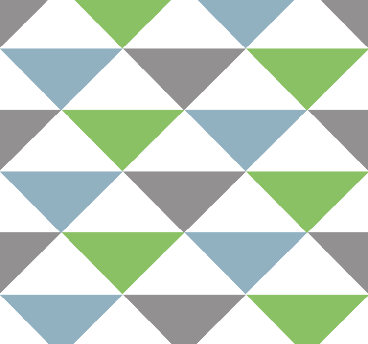 Uredske tapete šareni pastelni trokuti - TenStickers