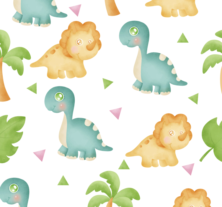 Tapete za zid Dinosaura vrijeme za igru s dinosaurima - TenStickers