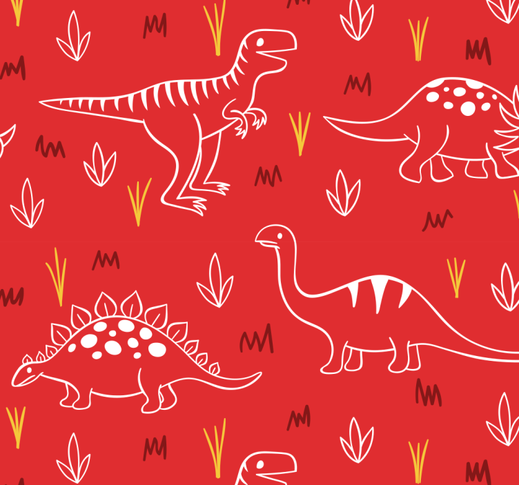 Tapete za zid Dinosaura ilustracija dinosaura - TenStickers