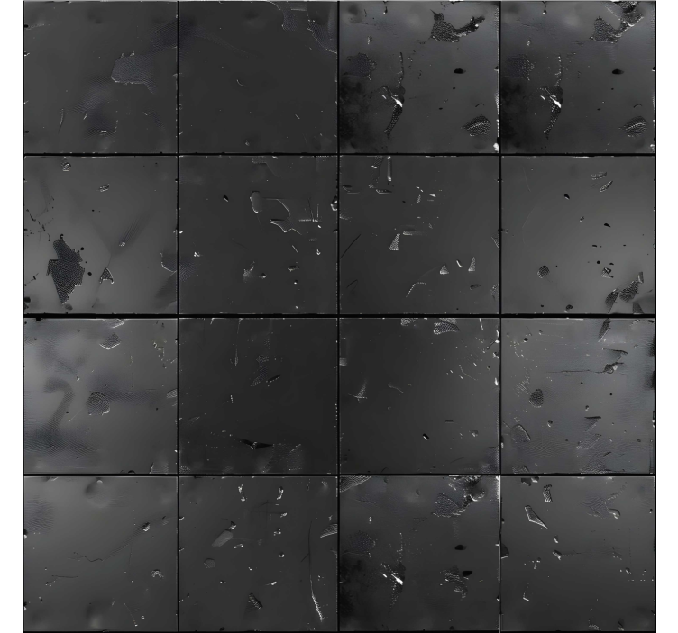 Tapete za zid pločice crni industrijski stil - TenStickers