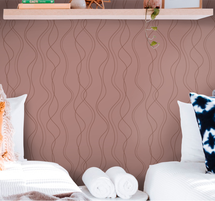 Tapete za zid Sažetak uzorci tekućih linija - TenStickers