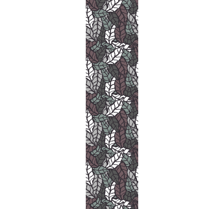 Tapete za zid Lišće motiv tamnog uzorka - TenStickers