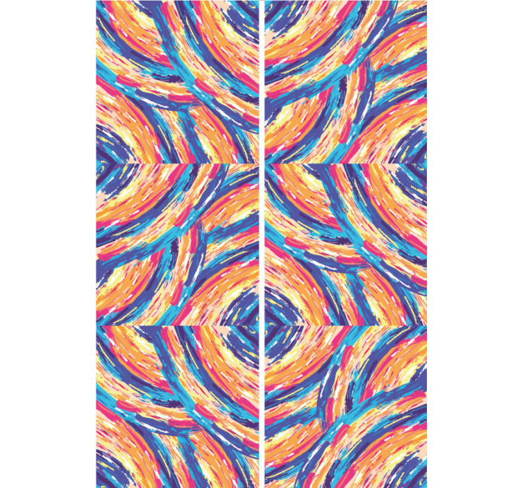 Tapete za zid Sažetak živahni potezi kistom - TenStickers