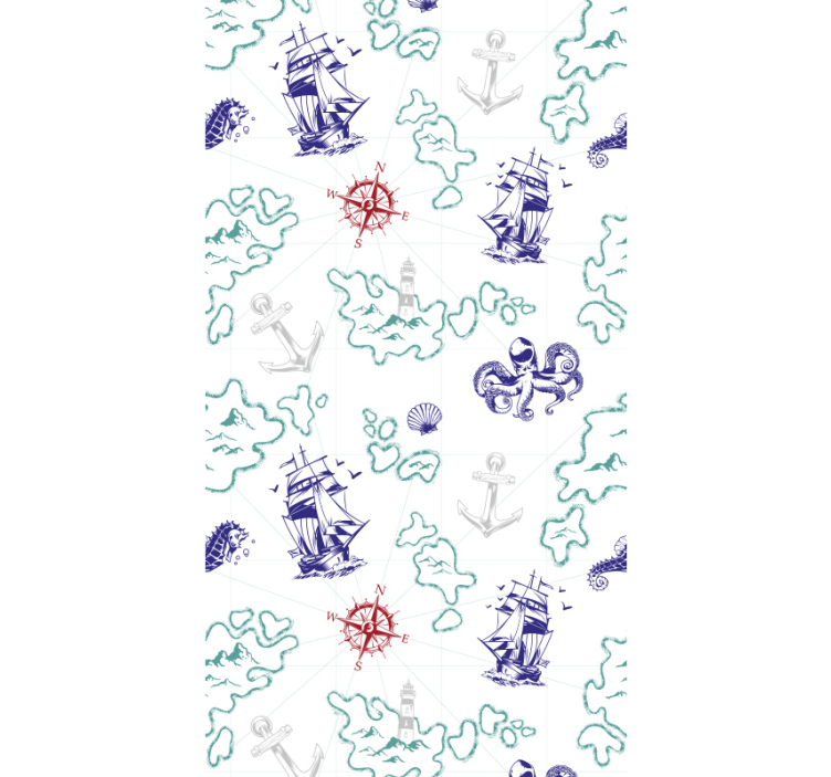 Karta s blagom djeca tapete za djecu - TenStickers