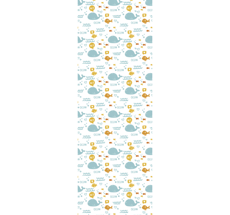 Tapete za zid  životinjske slatki oceanski kitovi - TenStickers