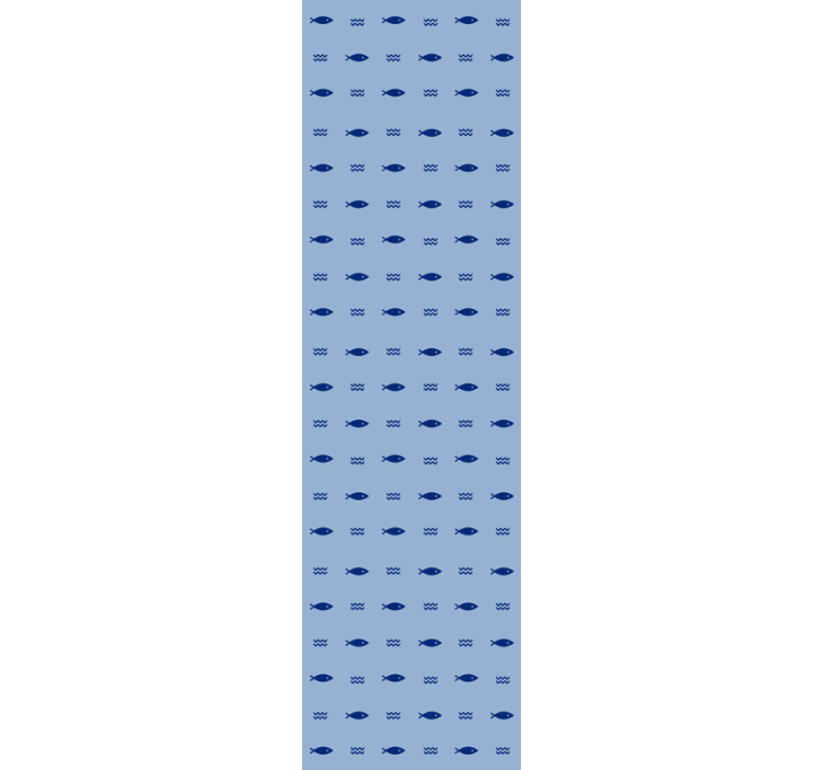 Tapete za zid  riba podvodni plavi uzorak - TenStickers
