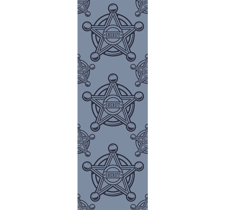 Prilagođene pozadine sheriff star patterns - TenStickers